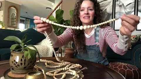 Create a Stunning Wooden Bead Garland for Your Christmas Tree