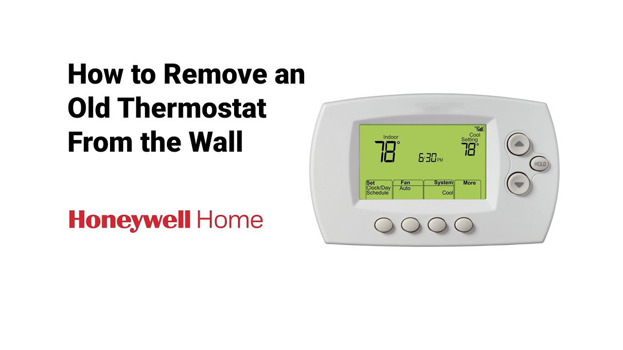 How to Remove an Old Thermostat From the Wall - YouTube
