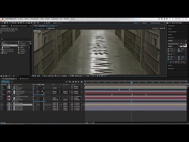 Miniatura: 08 Convertir 2d a 3d con Photoshop y After Effects (Precomponer capa y usar efecto trazo)