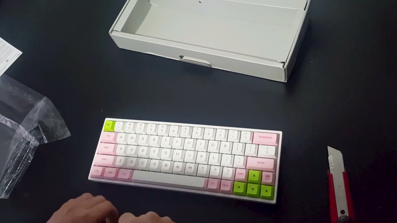 Skyloong GK64X 60% Hot-swap Mechanical Keyboard - Kailh Silent Brown Switches - Unboxing