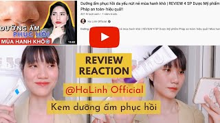 [BEAUTY REVIEW REACTION 3] @HaLinh Official - Kem dưỡng phục hồi: Bioderma, Avene, La Roche Posay