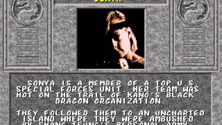 Mortal Kombat 1992 - Mega-Cd & Sega Cd - Sonya - Biography