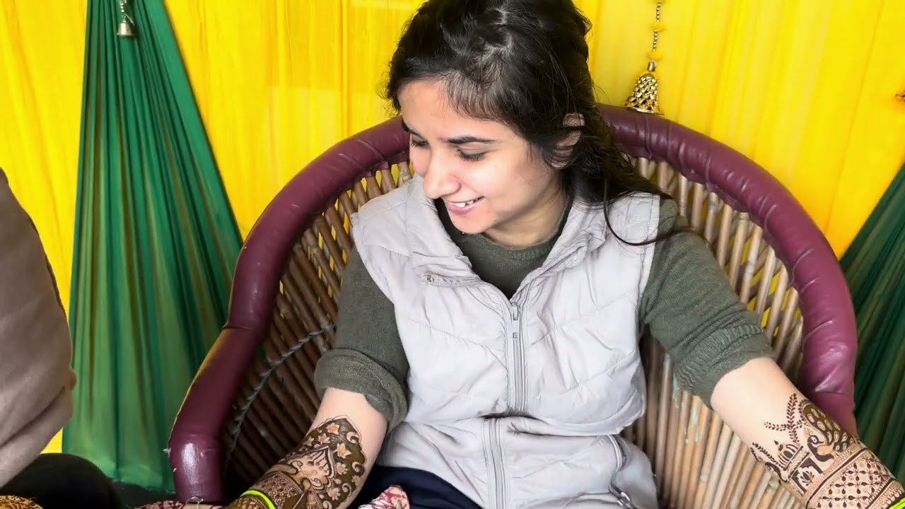 बहन की मेहंदी में किया फुल enjoy 🧚🏻‍♀️✨😄#viralvideo #vlog #trendingvideo 