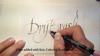 Dry Brush Technique with Pigma Calligrapher screenshot 5