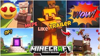 Make Minecraft pocket edition Look Like Trailer | How To Get trailer Graphics in MCPE ( no lag)#clue