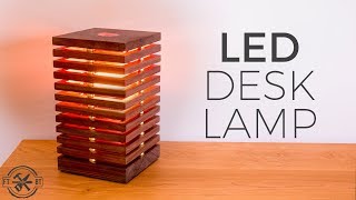 I partnered with home depot to make a diy led desk lamp color changing
light bulb. this has woodworking techniques walnut mi...