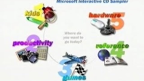 Microsoft Windows 98 SE Interactive CD Sampler (Intro Opening)