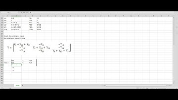 Solving Power Flow Analysis Question(Example 1): Find Y Bus using Spreadsheet