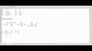 Solving Power Flow Analysis Question(Example 1): Find Y Bus using Spreadsheet
