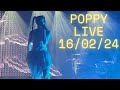 Capture de la vidéo Poppy Live In Liverpool, Uk 16/02/24 Full Show