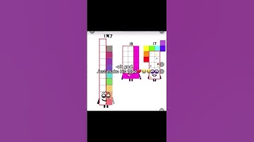 Make numberblocks 19 look like NB 17 #numberblocks #fanmade #character #fyp #capcut #shorts