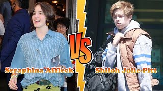 Shiloh Jolie-Pitt VS Seraphina Affleck (Ben Afflecks Daughter) Transformation ★ From Baby To 2023