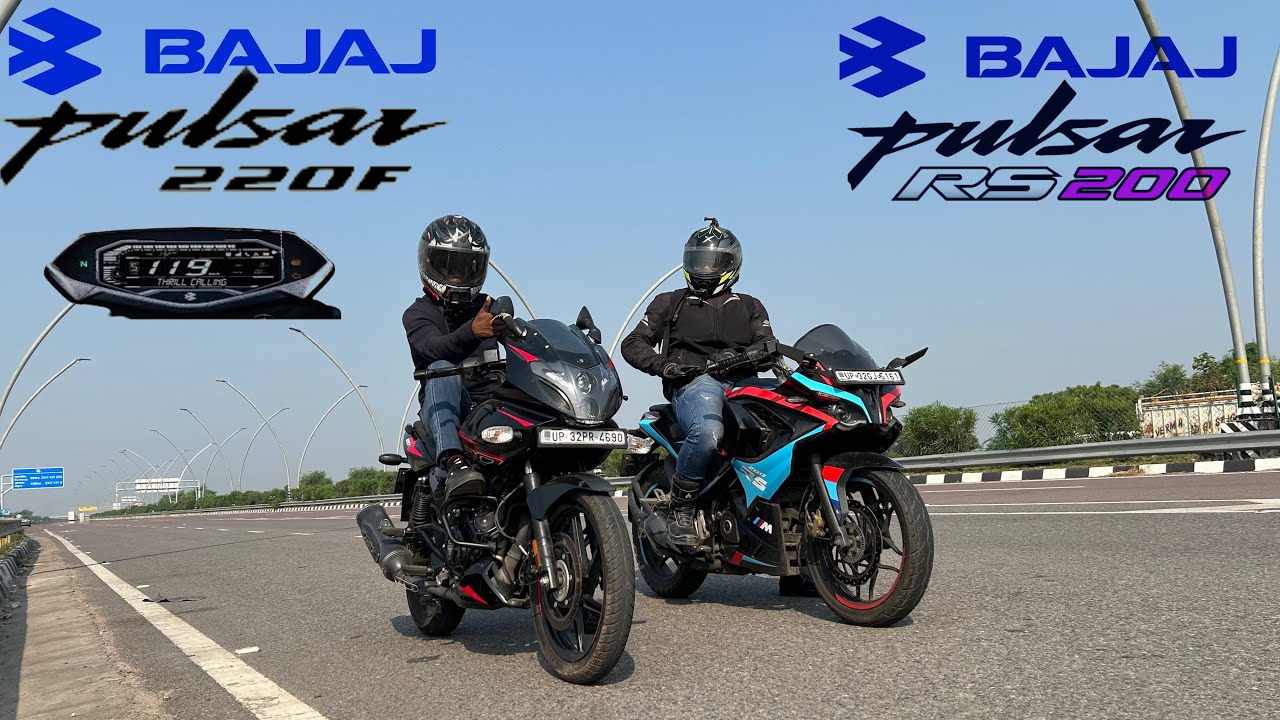 Bajaj Pulsar 220F (2024) vs Bajaj Pulsar RS200 || Drag Race ...