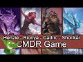 We live for the combat step! Henzie vs Rionya vs Cadric vs Shorikai #edh #cmdr game play