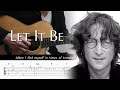 Let It Be - The Beatles - Fingerstyle Guitar TAB Chords