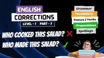 Learn English with Common Errors Level 1 Part 7 | Spotting errors | English Mistakes
