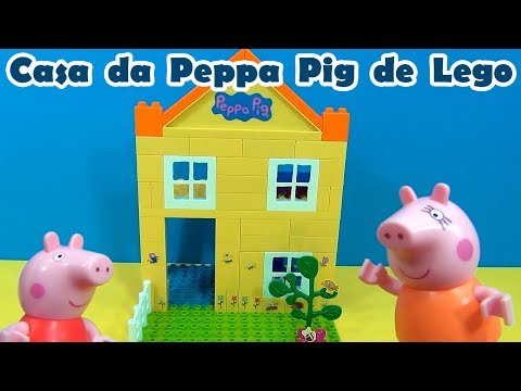 Peppa Pig Casa de Lego com jardim !! NOVO ! #MamãePig #PeppaPig #TiaCris 