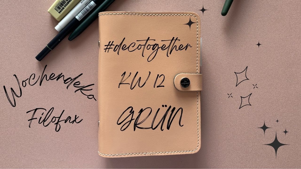 Wochendeko Filofax KW 12 | #decotogether2025 #derfrühlingistbunt #journalwithme #wochendeko #filofax