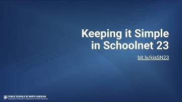 Keeping It Simple in Schoolnet 23