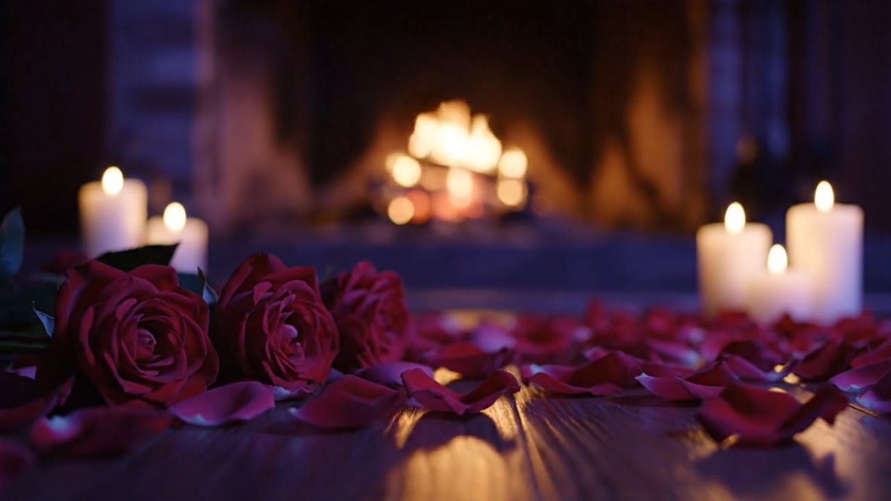 Уютный камин, интимность 💕 Романтическая музыка для вечера любви, мягкие пробуждающие энергетич...