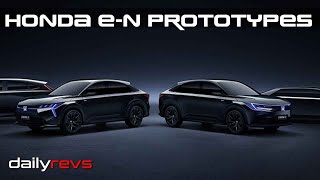 Honda e:NP2 Prototype, e:NS2 Prototype, and e:N SUV Prologue Global Debut | Future Of Honda EVs