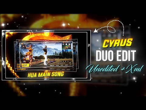 ✨HUA MAIN SONG | DUO COUPLE EDITZ💖 | UNEDIT MASKING WITH XML | PUBG LOBBY EDIT 😍 DM FOR YOURS