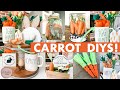 SIX Super Easy Carrot Patch DIYs | Easy Easter decor crafts with dollar store supplies!