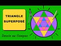 🎨 Comment Dessiner des Triangles superposés avec un Compas [TUTO Dessin au Compas 358]