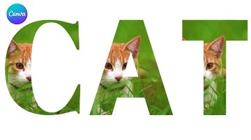 How to Put Video and Photo Inside A Text In Canva | Fire Text Effect in Canva