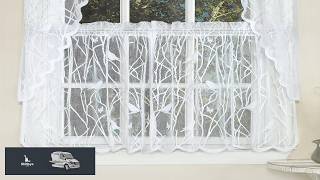 Sweet Home Collection Kitchen Window Tier Swag or Valance Curtain Treatment in