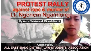 Protest Against The Rape & Murder Of Lt. Ngenem Ngaimong
