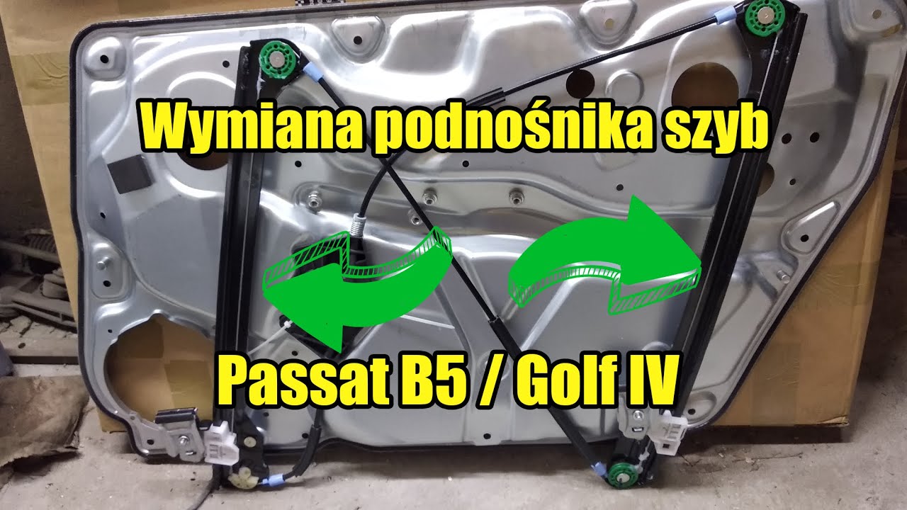 Wymiana podnośnika szyby Passat B5 / Golf 4 YouTube