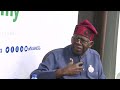 Interactive session with bola ahmed tinubu at the nesg presidential dialogue ifnotnowwhen