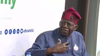 Interactive Session with Bola Ahmed Tinubu at the NESG Presidential Dialogue #ifnotnowwhen