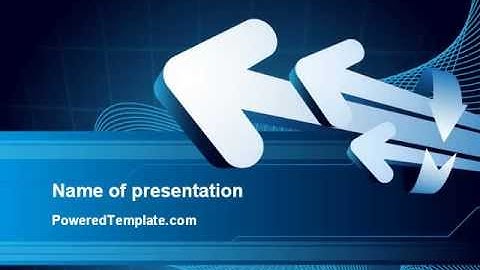 Direction Arrows PowerPoint Template by PoweredTemplate.com