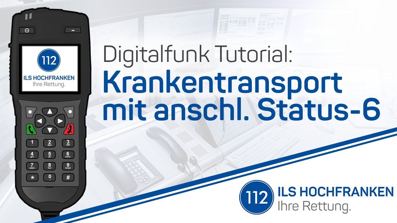 Digitalfunk Tutorial - Krankentransport mit anschl. Desinfektion