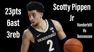 Scotty Pippen Jr Vanderbilt Vs Tennessee-Full Highlights 2.12.22 23Pts 6Ast 3Reb