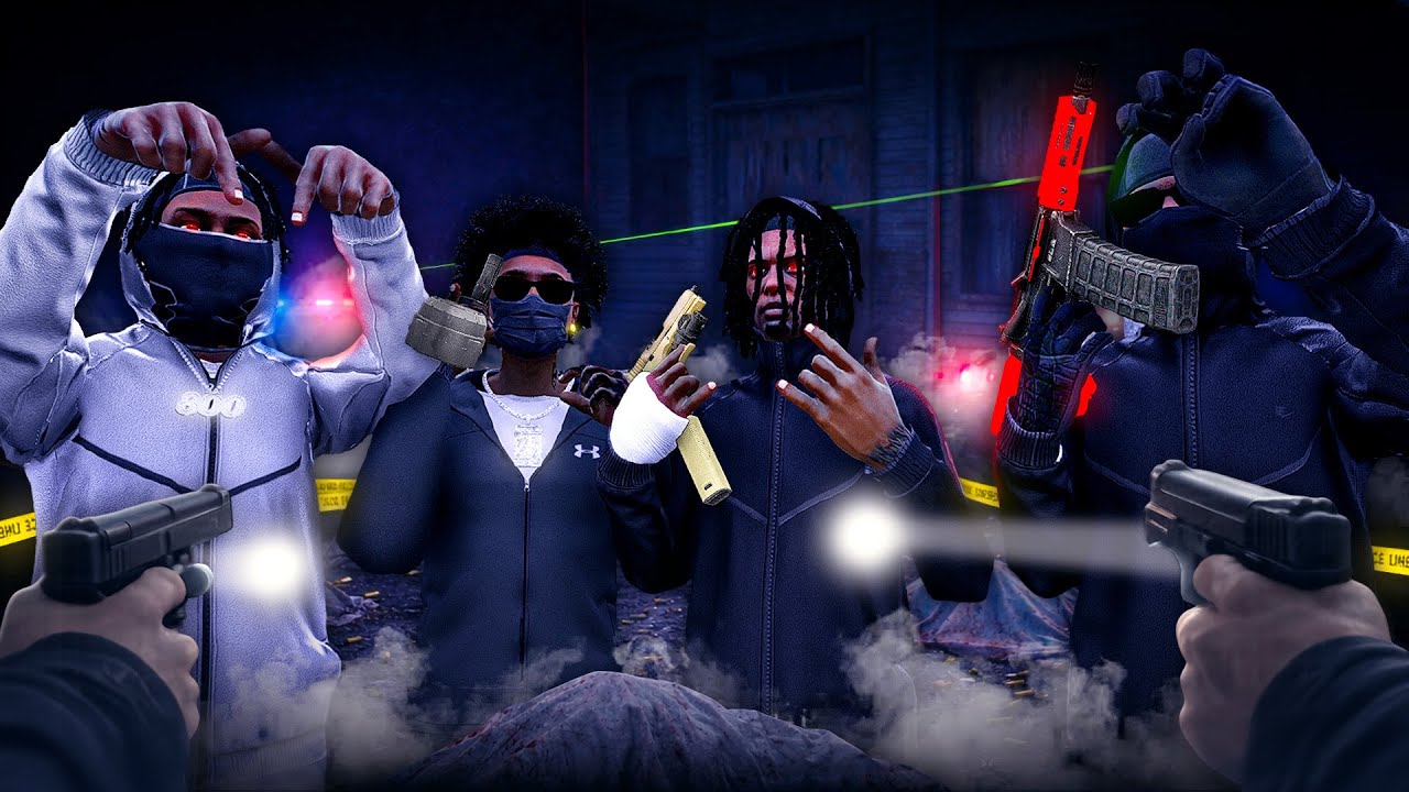 My GANG On DEMON TIME with a ARP and GLOCK SWITCH in GTA 5 RP..