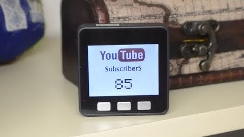 Счетчик подписчиков на M5Stack (ESP32)