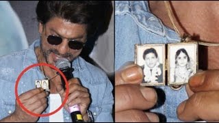 Shahrukh Khan SHOWS his PARENTS PICTURE on his Pendant | Watch Video