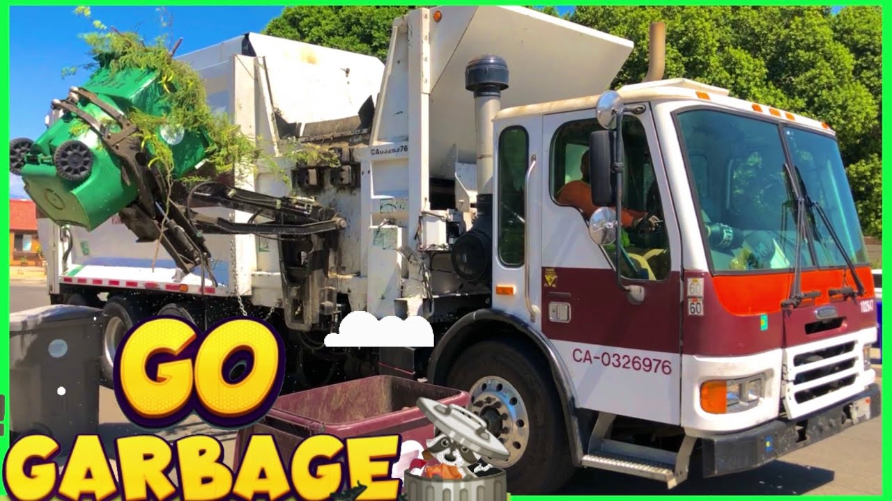 2 Garbage Trucks Tag Team a Neighborhood | Garbage Truck Adventure | Rubbish Truck for Kids