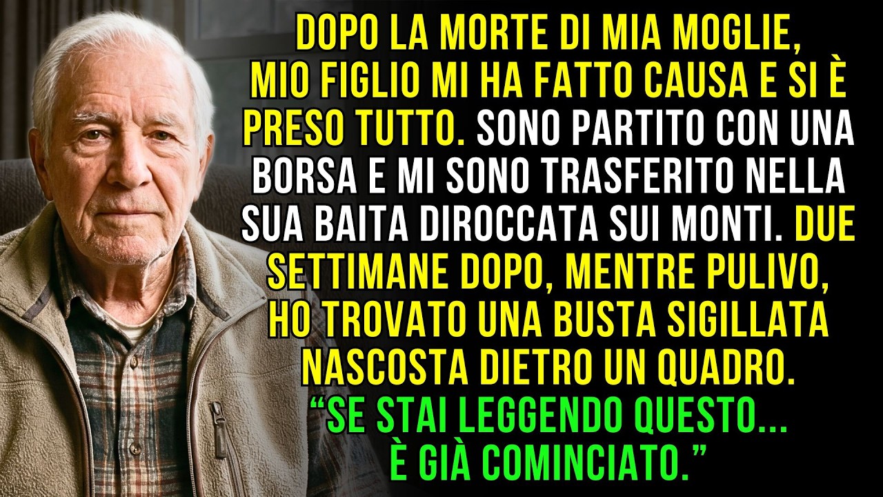 Mio Figlio Mi Ha Tolto Tutto alla Morte di Mia Moglie, ma un Quadro nella Sua Baita Ha Rivelato la..