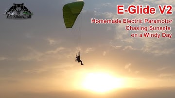 E-Glide V2 Homemade Electric Paramotor Windy Day Flight