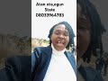 Atan OTA, Ogun state, 08033964783