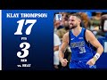 Klay Thompson Scores 17 Points vs. Miami Heat π