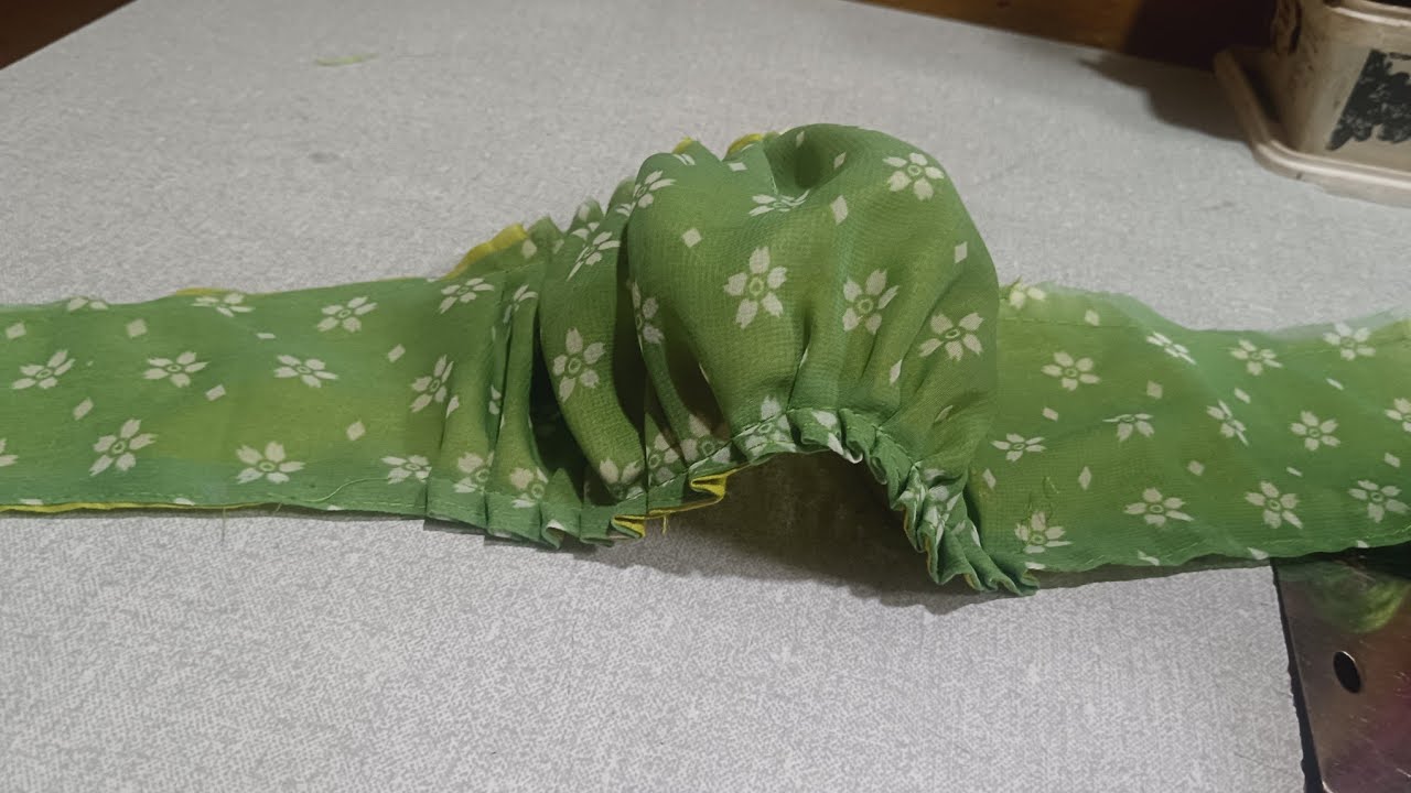 4. ತುಂಬಾ ಸಿಂಪಲ್ಲಾಗಿ ಫಫ್ ಸ್ಲೀವ್ ಕಟಿಂಗ್ ಆಂಡ್ ಸ್ಟಿಚಿಂಗ್ super🥰  