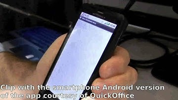 QuickOffice for Android 3.0 Honeycomb tablets