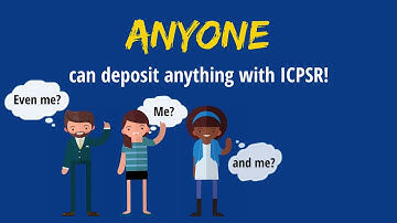 The Data Quest: Discovering Data and Depositing Them with ICPSR