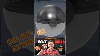 Model and 3D print your own Pokéballs #3dprinting #3dmodeling #guide #pokeball #pokemon #tutorial