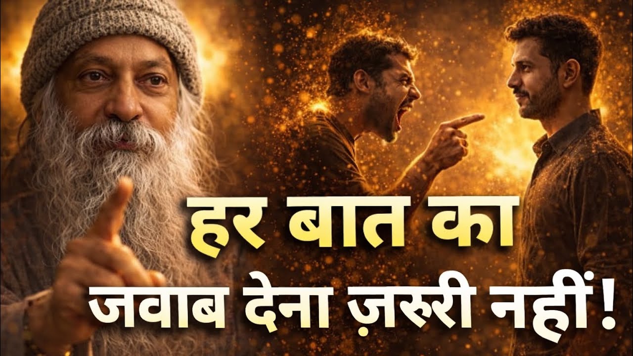 OSho 🗣️ हर बात का जवाब देना जरूरी नहीं ! Osho Hindi Speech | Osho | 